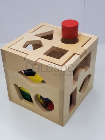 Brinquedos Madeira Forma Cubo