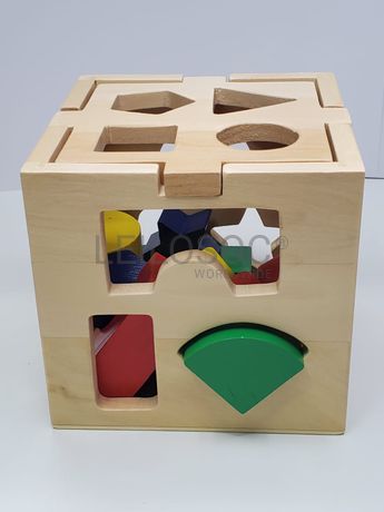 Brinquedos Madeira Forma Cubo