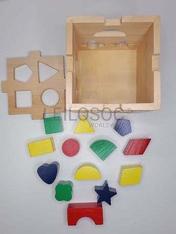 Brinquedos Madeira Forma Cubo