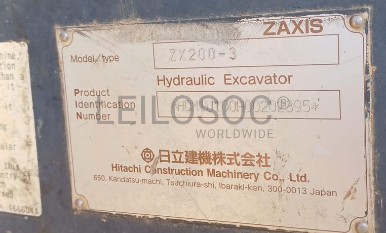 Escavadora Hitachi Zaxis ZX 200