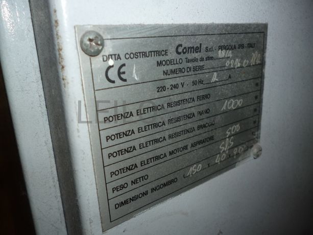 Prensas · Bico de pato · Máquina de tirar nódoas · Aspirador