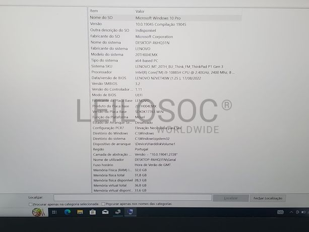 Portátil Lenovo ThinkPad P1 G3