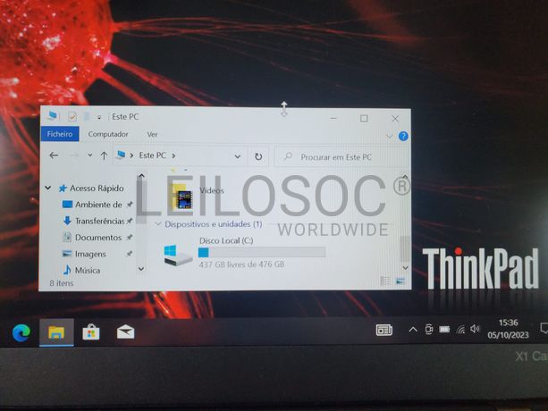 Portátil Lenovo ThinkPad X1 Carbon Quinta Geração
