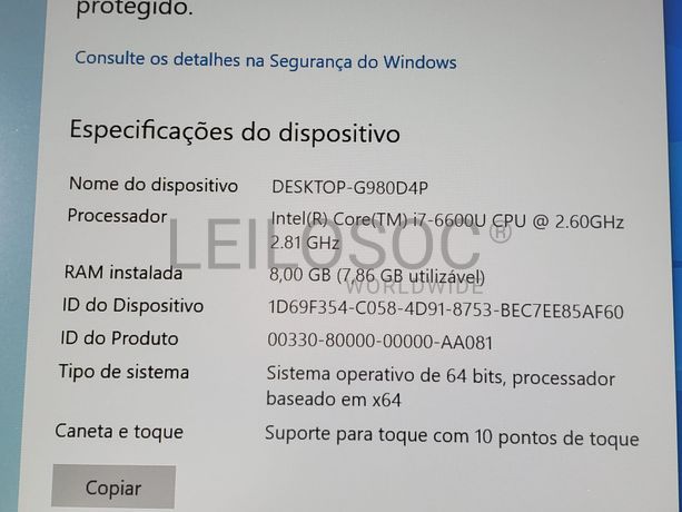 Portátil Lenovo ThinkPad T460s