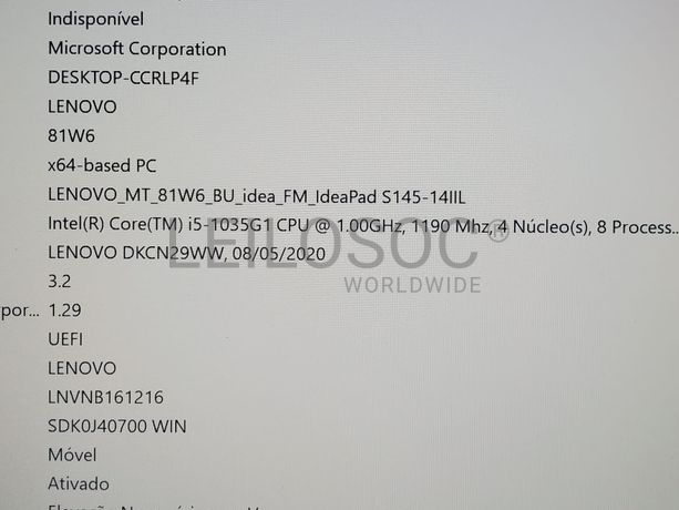 Portátil Lenovo S145-14IIL