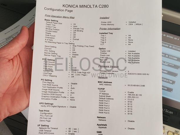 Impressora Multifunções Konica Minolta