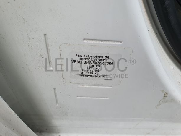 Peugeot Partner · Ano 2019