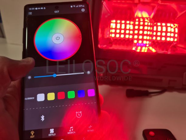 Foco Led e Painel Solar