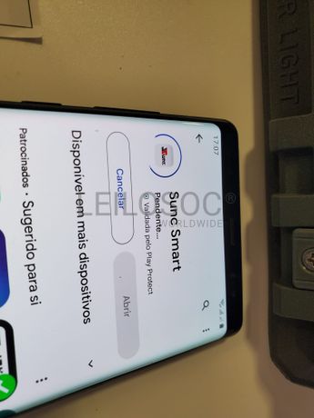 Foco Led e Painel Solar