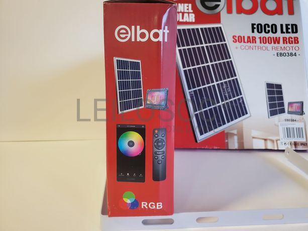 Foco Led e Painel Solar