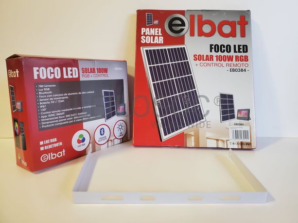 Foco Led e Painel Solar