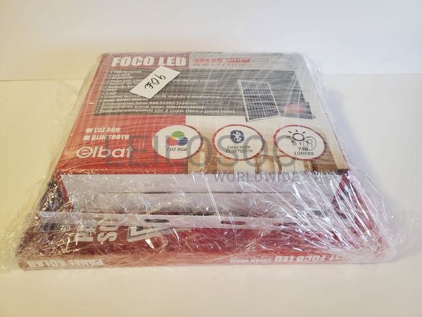 Foco Led e Painel Solar