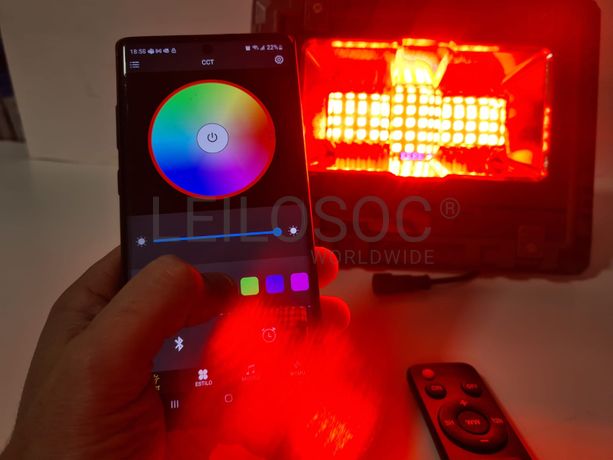 Foco Led e Painel Solar