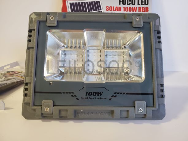 Foco Led e Painel Solar