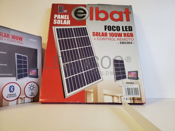 Foco Led e Painel Solar