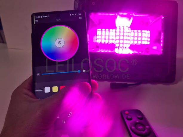 Foco Led e Painel Solar