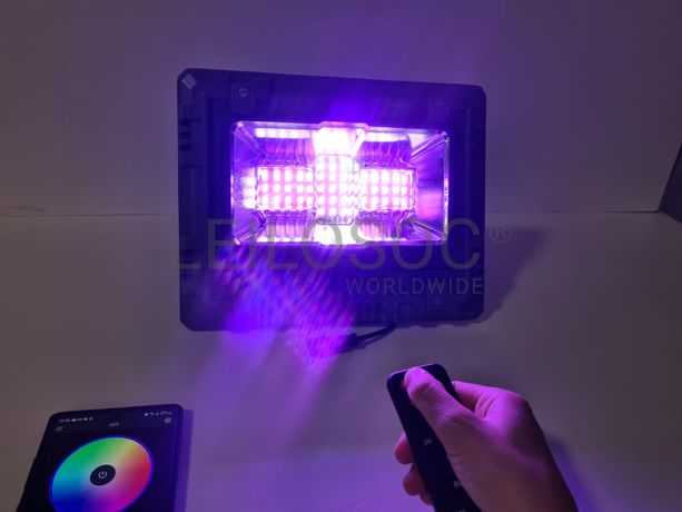 Foco Led e Painel Solar