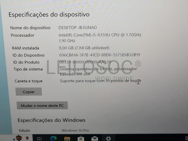 Portátil Lenovo ThinkPad T480s
