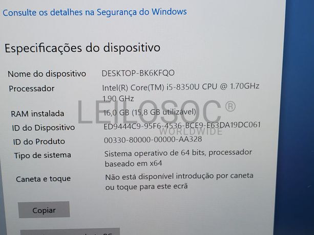 Portátil Lenovo ThinkPad X1 Carbon Sexta Geração