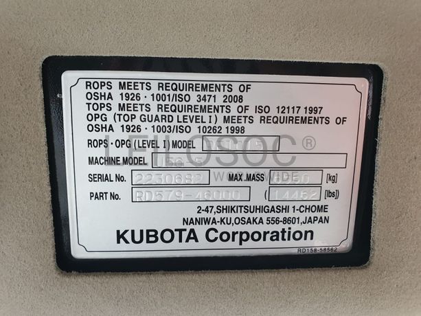 Mini Giratória Kubota U56-5