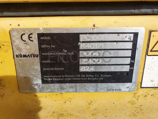 Giratória Komatsu PC160 LC