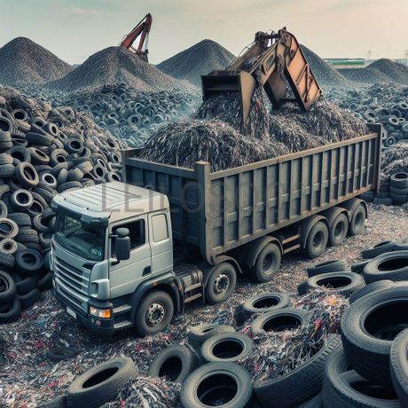 330 Toneladas de Pneu Triturado