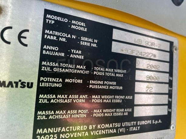 Retroescavadora Komatsu W 93 R