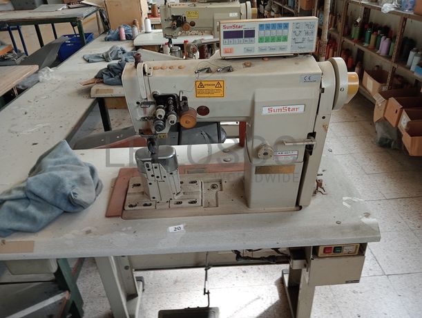 Máquinas de zig zag · Máquinas de coluna alta · Máquina de coluna