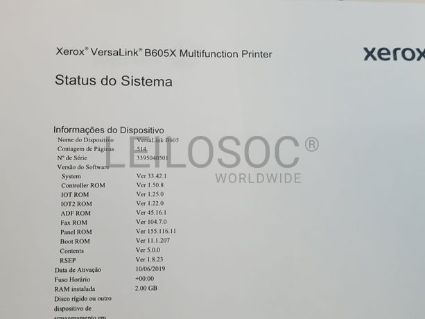Impressora Multifunções Laser Xerox VersaLink B605X