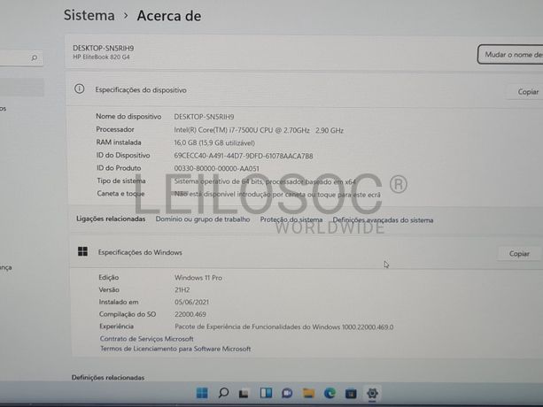 Portátil HP EliteBook 820 G4