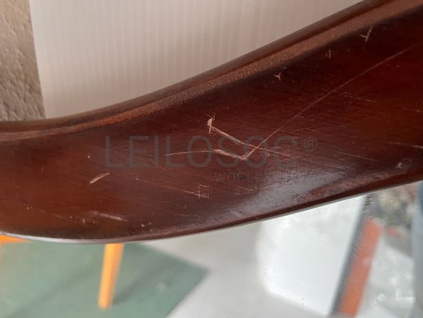 Espelho para cómoda com moldura de madeira