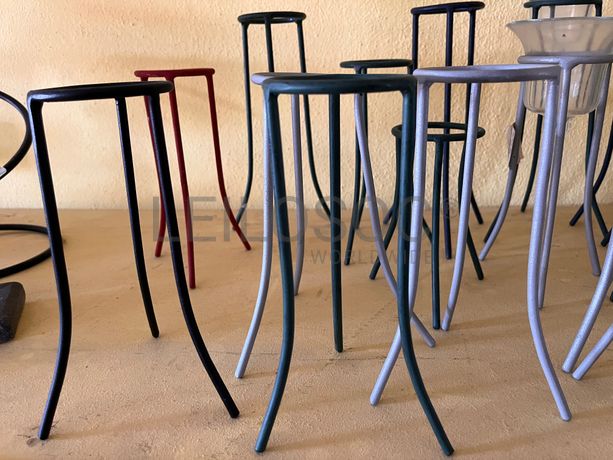 Suportes de velas em ferro