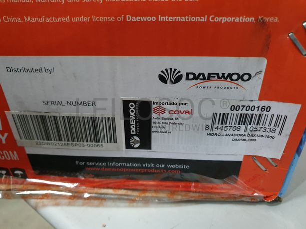 Máquina Lavar Pressão Daewoo