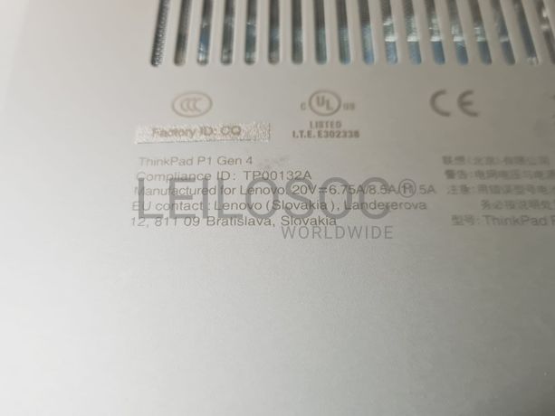 Portátil Lenovo ThinkPad P1 G4