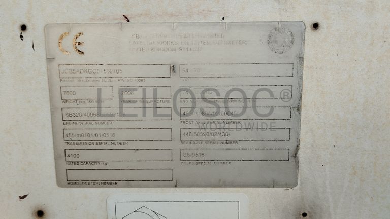 Multicarregadora JCB · Ano 2008