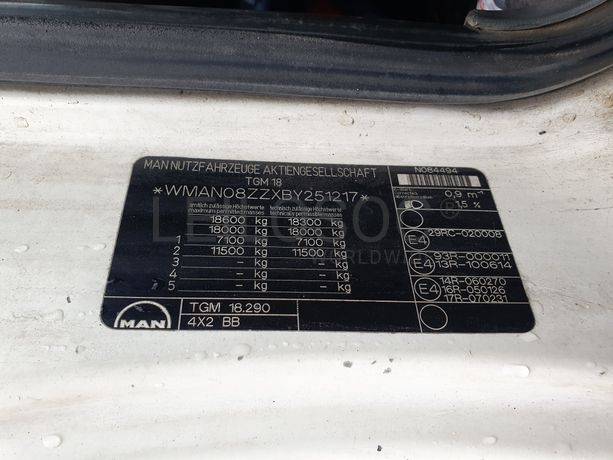 MAN TGM 18.290 de RS 19T
