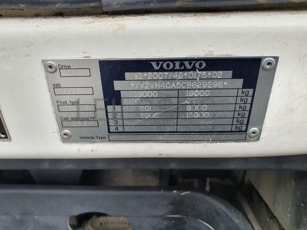 Volvo FE 260 19Ton. · Ano 2012