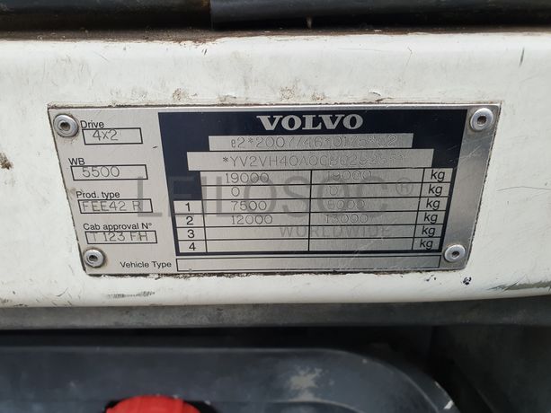 Volvo FE 260 19Ton. · Ano 2012