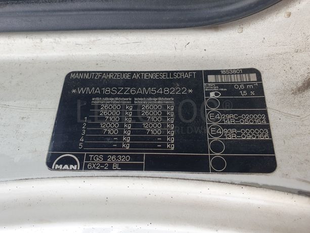 MAN TGS 26.320 26 Ton. · Ano 2009