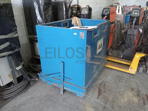 Contentor de fundo rebatível