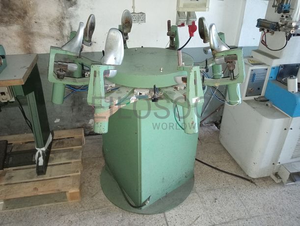 Máquina de facear · Máquina de enformar luvas · Máquina de pregar saltos