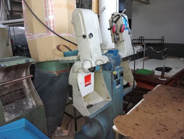 Forno de tratamento · Escovadeira · Máquina de lixar · Máquina de agrafar