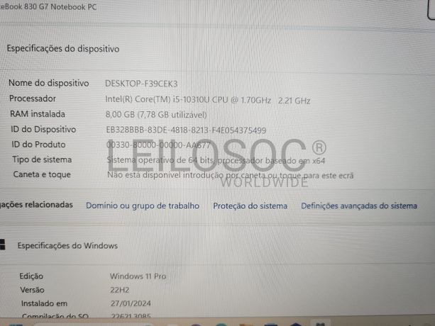 Portátil HP EliteBook 830 G7