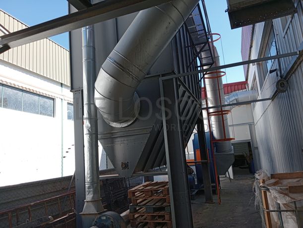 Aspiração/máquina de briquetes