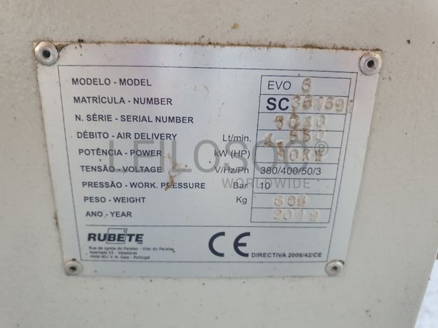 Compressor Parafuso Com Inverter Rubete