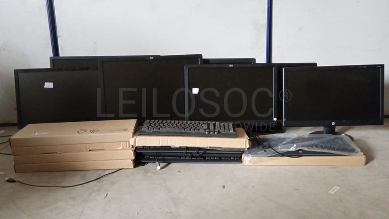 Monitores e teclados HP