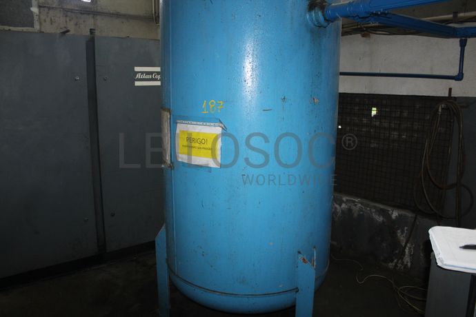 Central de ar comprimido · Reservatório de ar comprimido