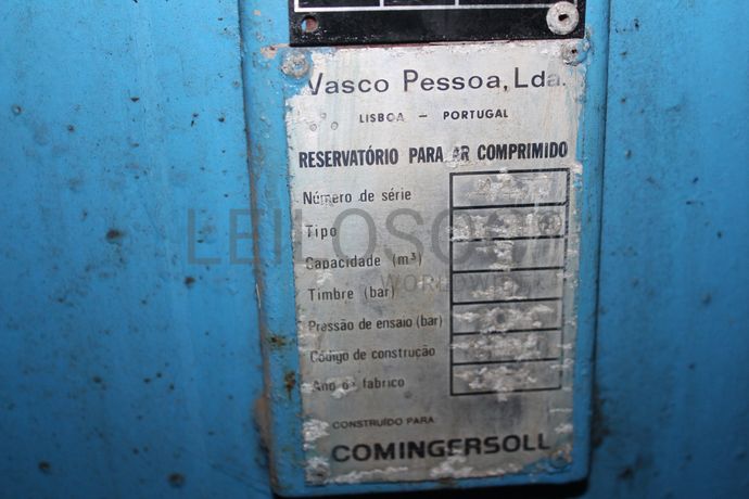 Central de ar comprimido · Reservatório de ar comprimido