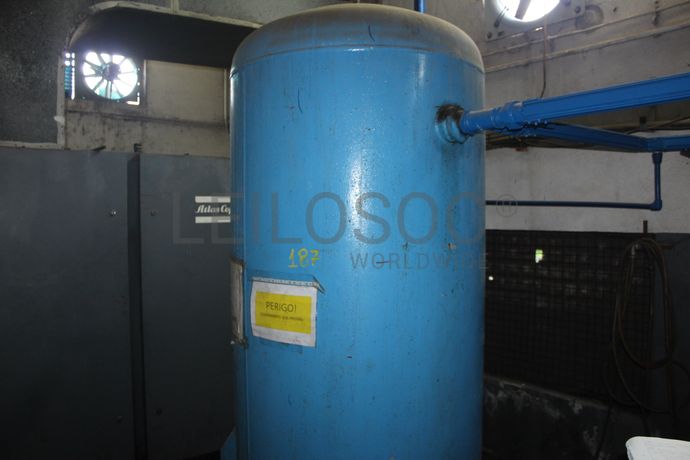 Central de ar comprimido · Reservatório de ar comprimido