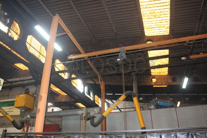 Linha de Desengorduramento · Pórticos com Guinchos · Serra de Disco · Depósito · Caixas Metálicas · Diversos